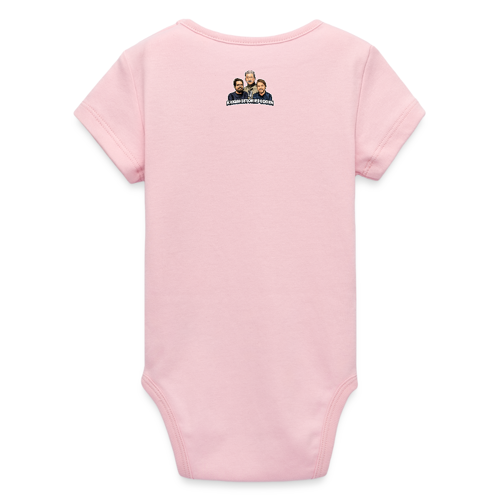 Kapitulera? Ney! (ekologisk kortärmad babybody-edition) - ljusrosa