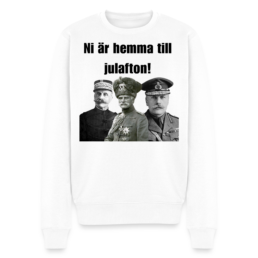 "Hemma till jul!" (premiumtröja herr-edition) - vit