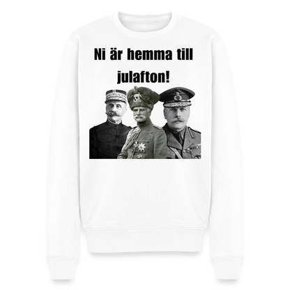 "Hemma till jul!" (premiumtröja herr-edition) - vit