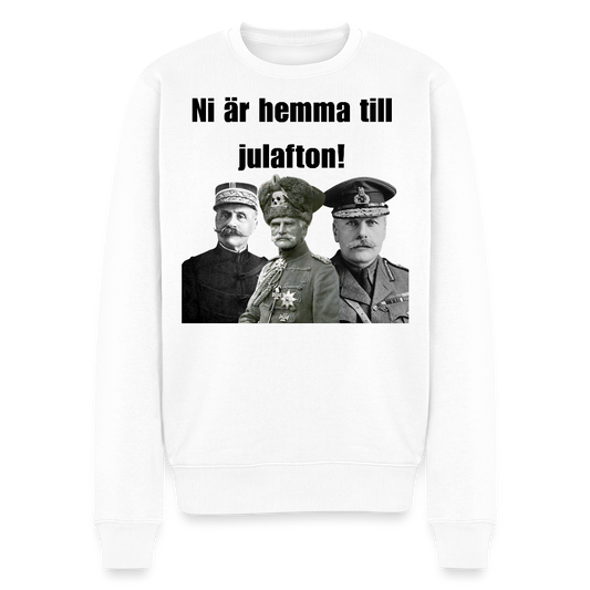 "Hemma till jul!" (premiumtröja herr-edition) - vit