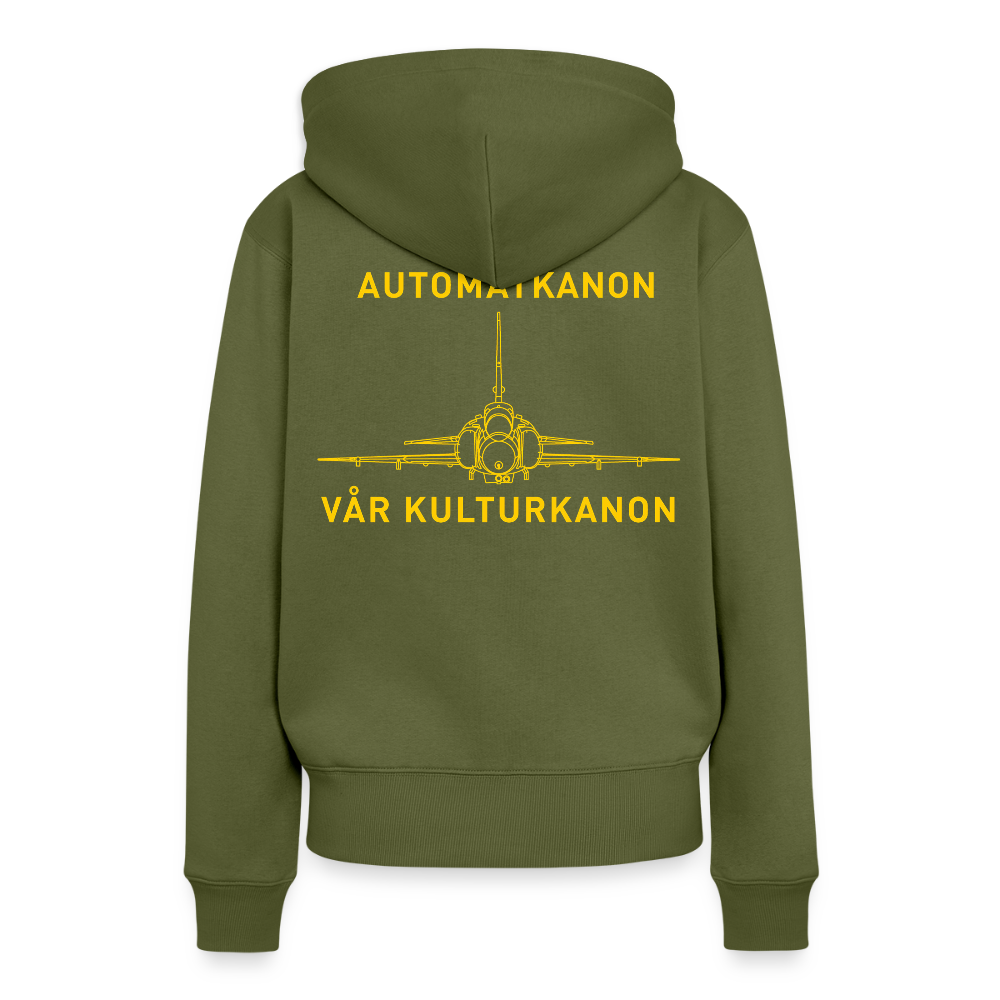 Automatkanon, vår kulturkanon (Premiumluvtröja dam-edition) - kaki