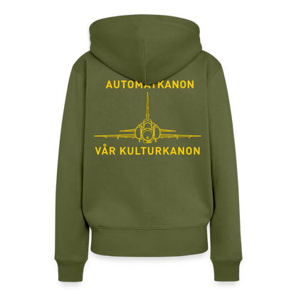 Automatkanon, vår kulturkanon (Premiumluvtröja dam-edition) - kaki