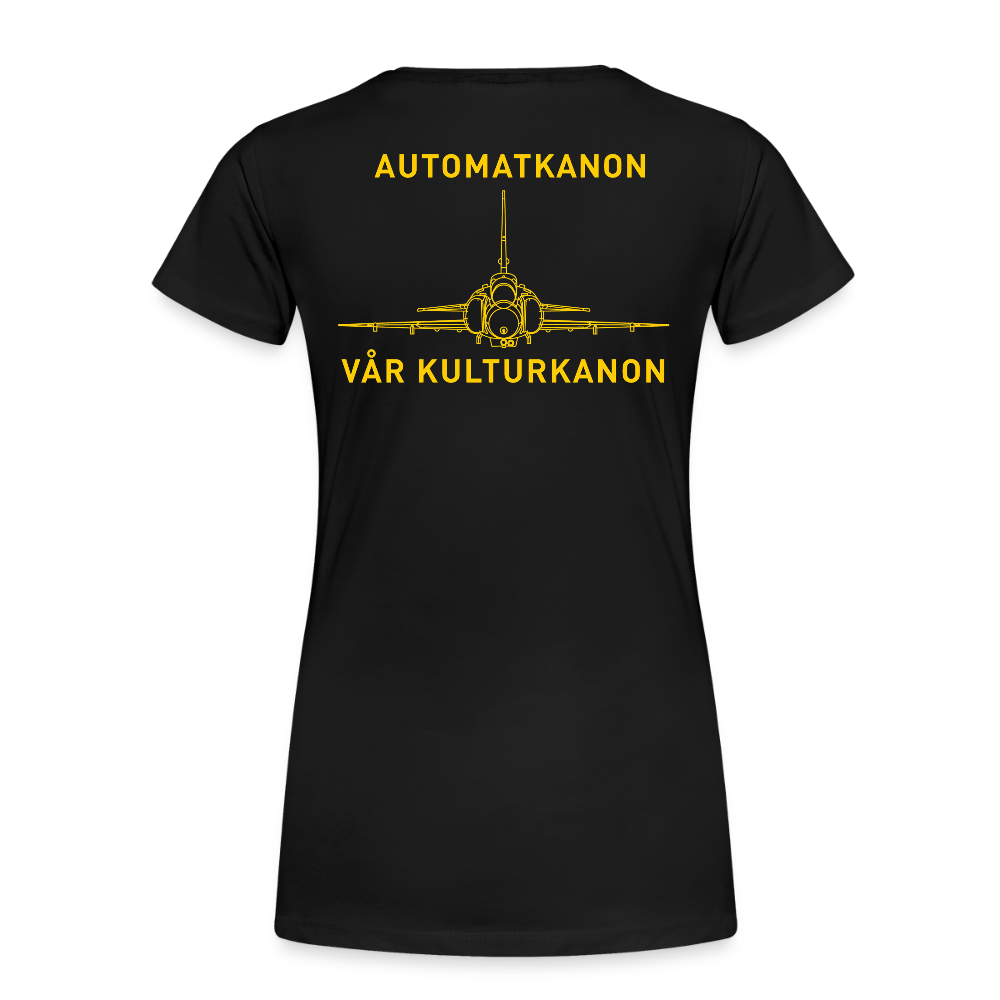 Automatkanon, vår kulturkanon (ekologisk premium-T-shirt dam-edition) - svart
