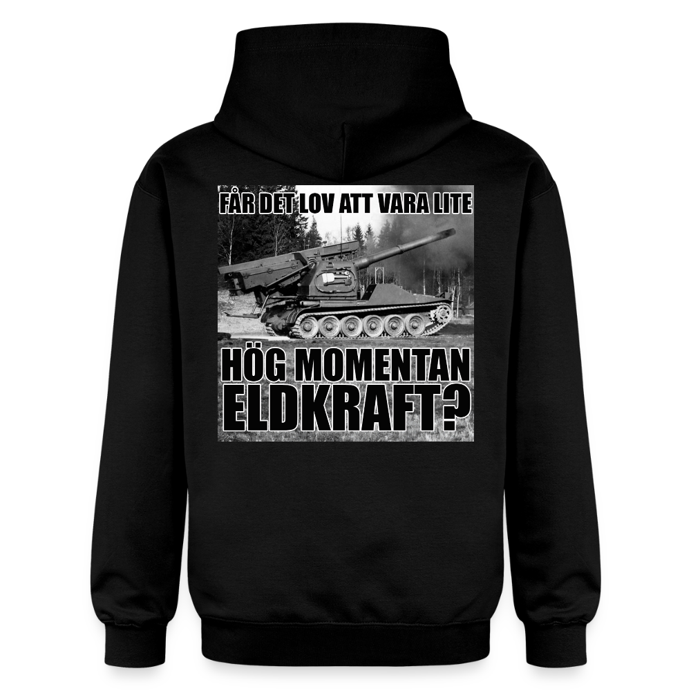 Får det lov att vara lite hög momentan eldkraft? – Bkan (luvtröja unisex-edition) - svart