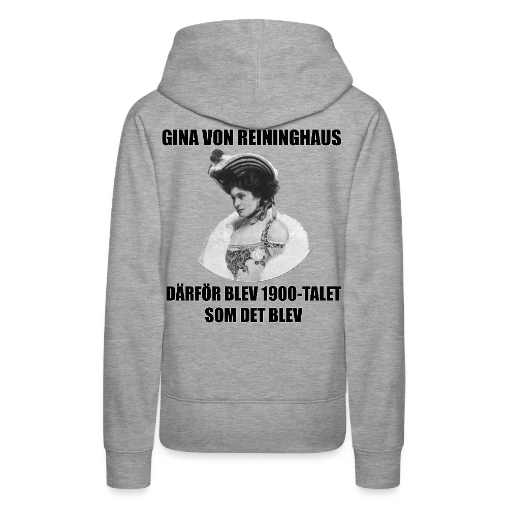 Gina von Reininghaus (premiumluvtröja dam-edition) - gråmelerad