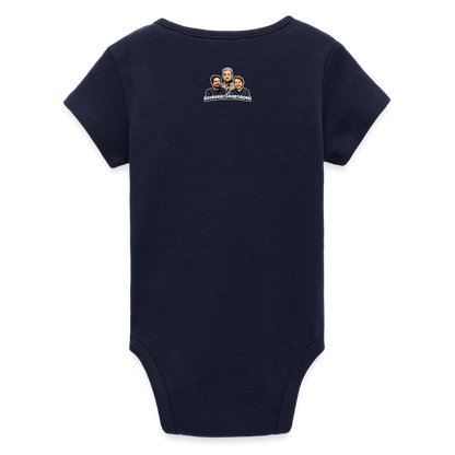 Fucka aldrig med Vietnam (ekologisk kortärmad babybody-edition) - marinblått