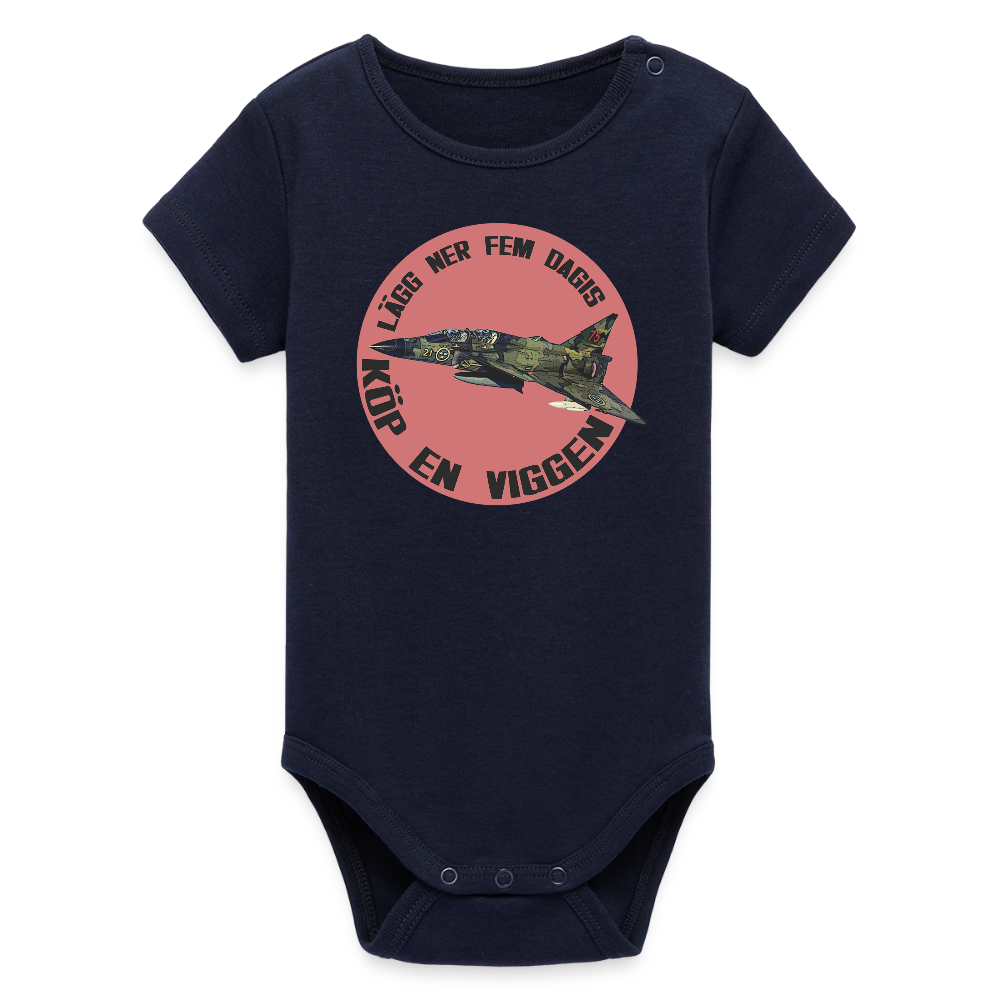 Lägg ner fem dagis – köp en Viggen! (babybody-edition) - marinblått