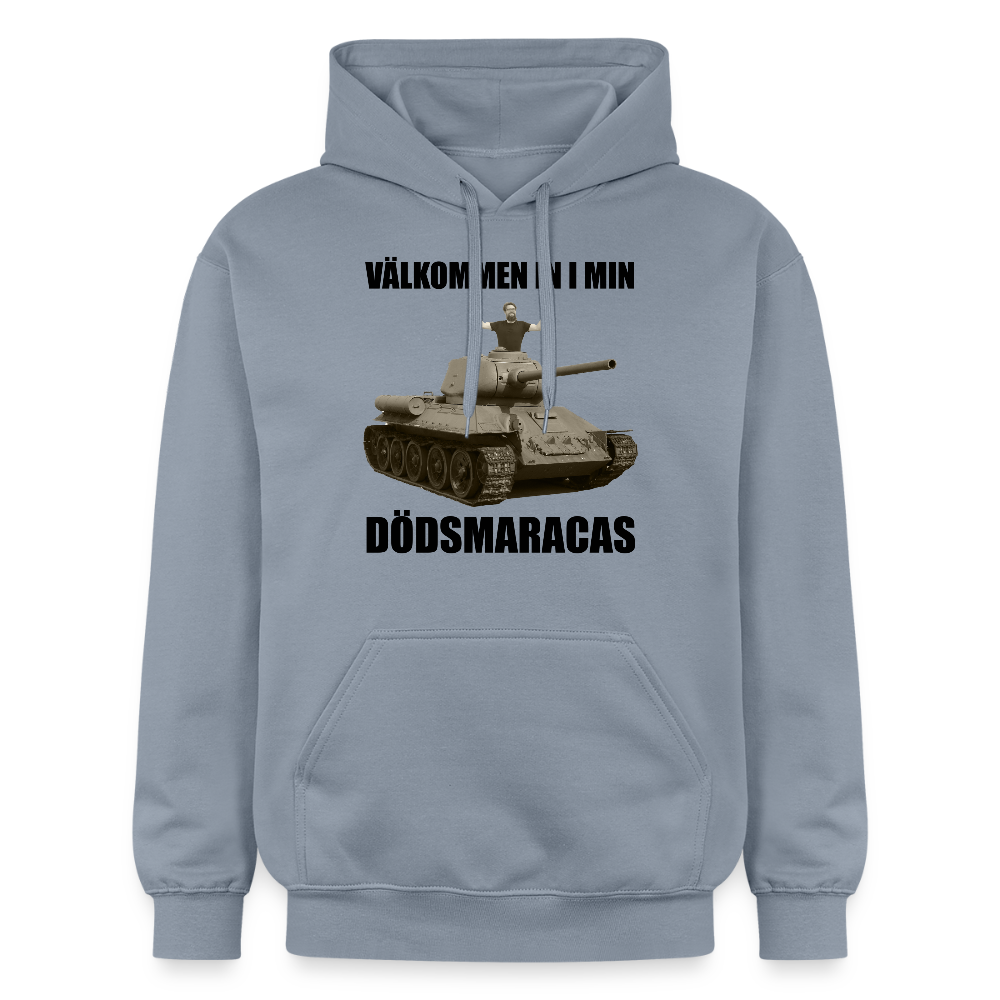 Välkommen in i min dödsmaracas! (luvtröja unisex-edition) - blå