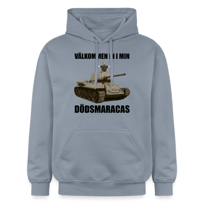 Välkommen in i min dödsmaracas! (luvtröja unisex-edition) - blå