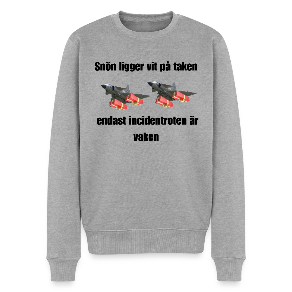 Snön ligger vit på taken (Premiumtröja herr-edition) - gråmelerad