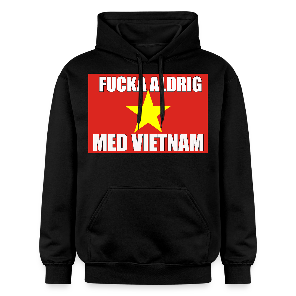 Fucka aldrig med Vietnam (luvtröja unisex-edition) - svart