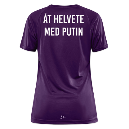 Åt helvete med Putin (tränings-T-shirt dam-edition) - lila