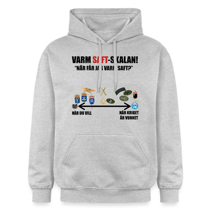 Varm saft-skalan (luvtröja unisex-edition) - ljusgråmelerad