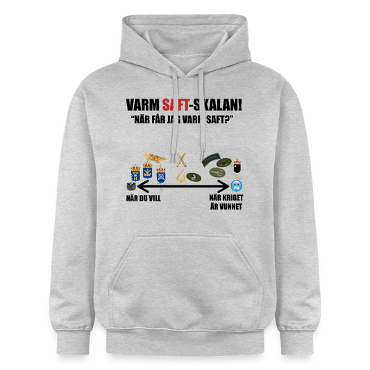 Varm saft-skalan (luvtröja unisex-edition) - ljusgråmelerad