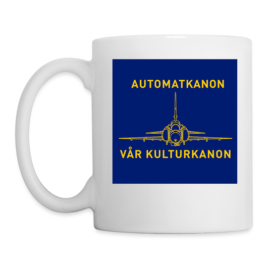 Automatkanon, vår kulturkanon (Mugg-edition) - vit