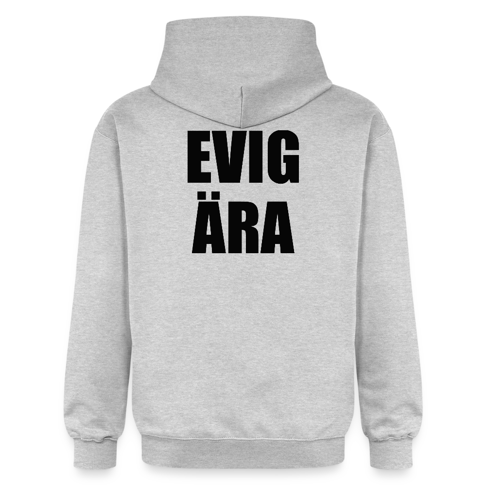 EVIG ÄRA (luvtröja unisex-edition) - ljusgråmelerad