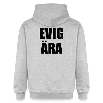 EVIG ÄRA (luvtröja unisex-edition) - ljusgråmelerad