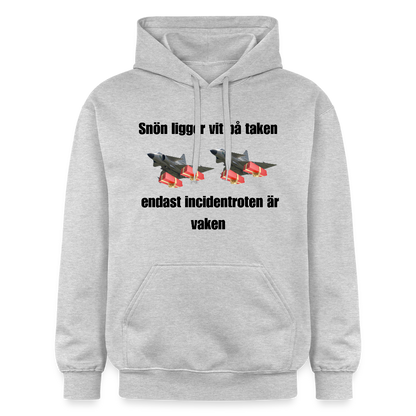 Snön ligger vit på taken (Premiumluvtröja herr-edition) - ljusgråmelerad