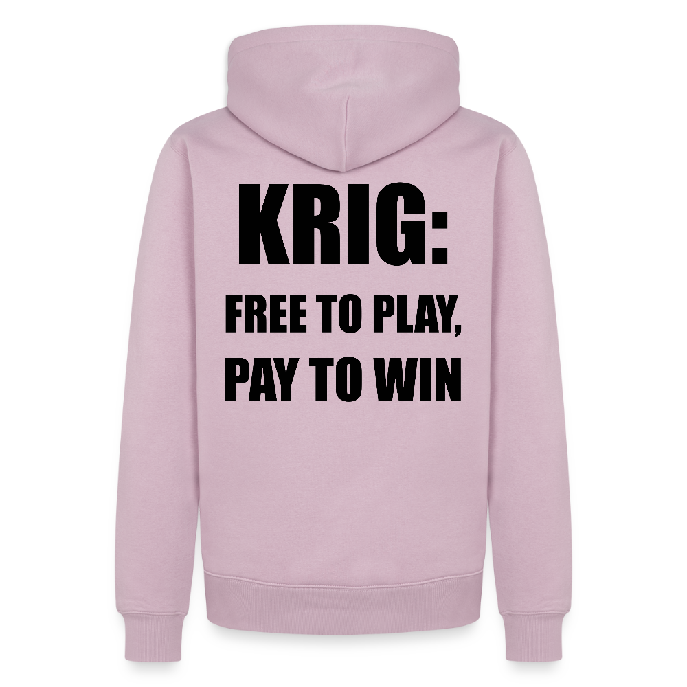 Krig: free to play, pay to win (premiumluvtröja herr-edition) - gammalrosa