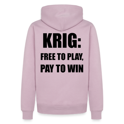 Krig: free to play, pay to win (premiumluvtröja herr-edition) - gammalrosa