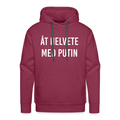 Åt helvete med Putin (Premiumluvtröja herr-edition) - bordeaux