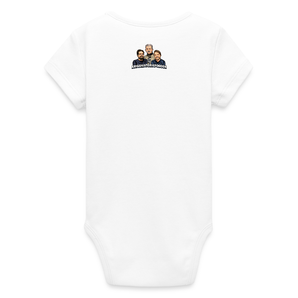 Erlander – God of War (ekologisk kortärmad babybody-edition) - vit