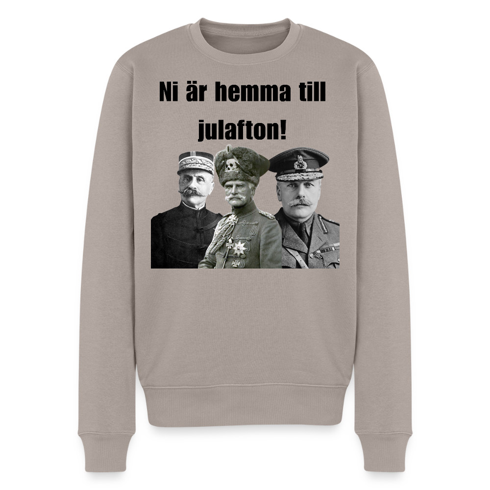 "Hemma till jul!" (premiumtröja herr-edition) - brungrå