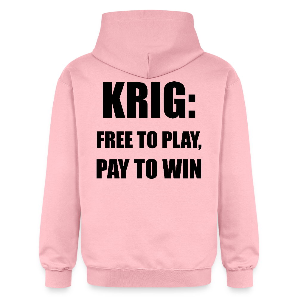 Krig: free to play, pay to win (luvtröja unisex-edition) - ljusrosa