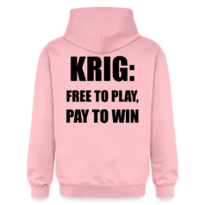 Krig: free to play, pay to win (luvtröja unisex-edition) - ljusrosa
