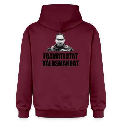 Framåtlutat våldsmandat (luvtröja unisex-edition) - Maroon