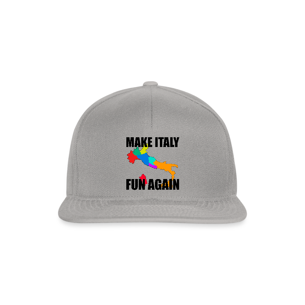 Make Italy Fun Again (Snapbackkeps-edition) - grafitgrå/grafitgrå