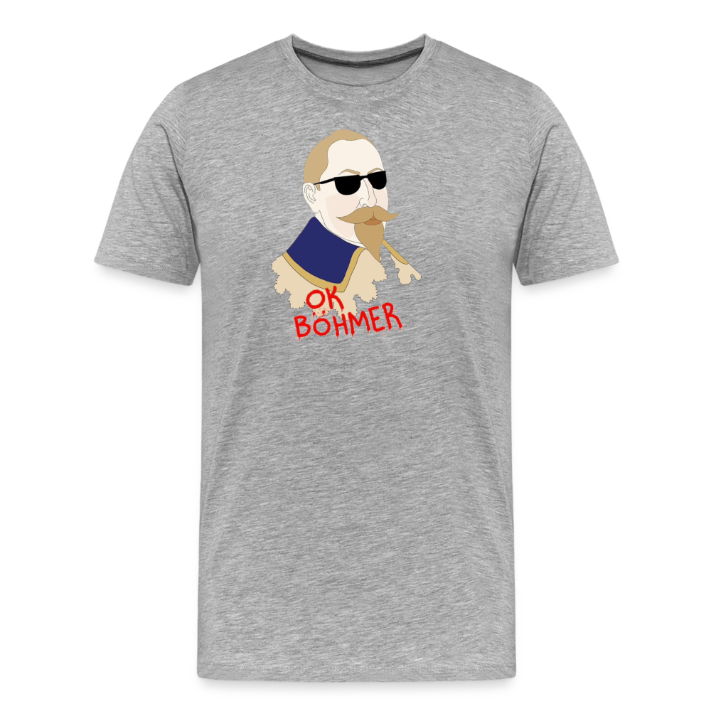 OK Böhmer (Ekologisk premium-T-shirt herr-edition) - gråmelerad