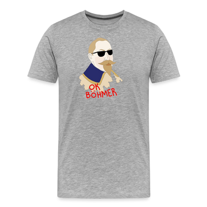 OK Böhmer (Ekologisk premium-T-shirt herr-edition) - gråmelerad