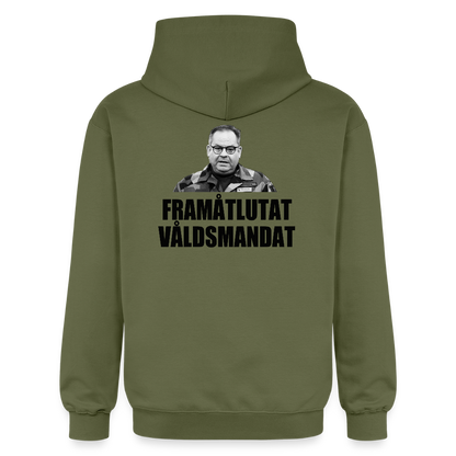 Framåtlutat våldsmandat (luvtröja unisex-edition) - Militärgrön