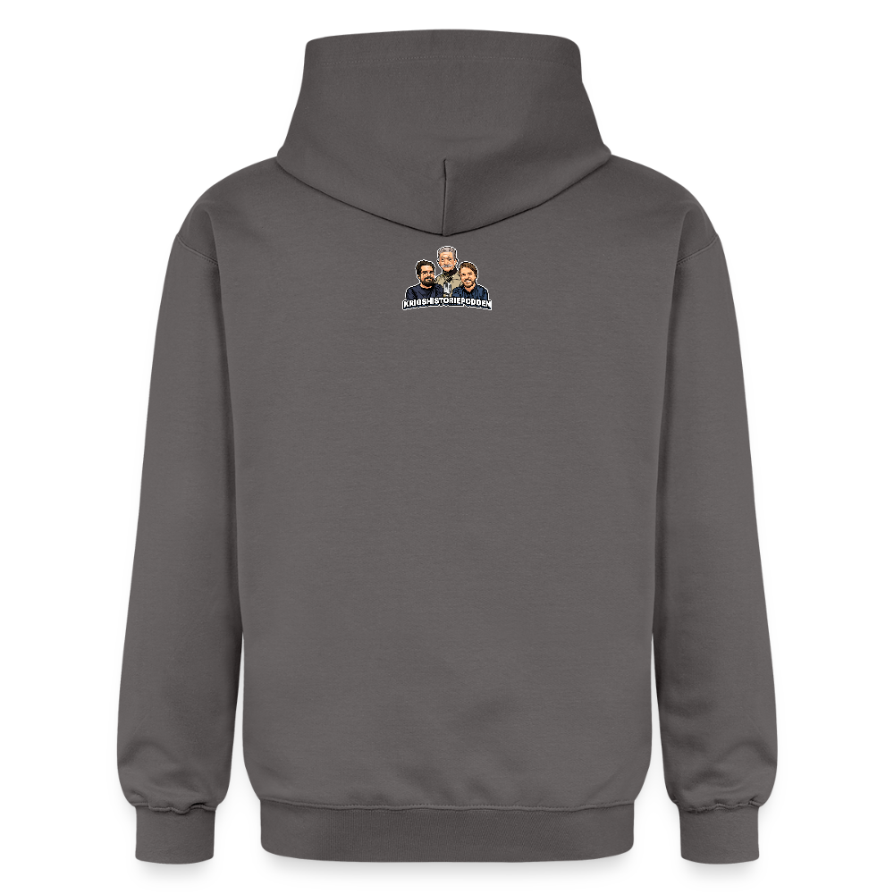 Lägg ner fem dagis - köp en Viggen (luvtröja unisex-edition) - mörkgrå