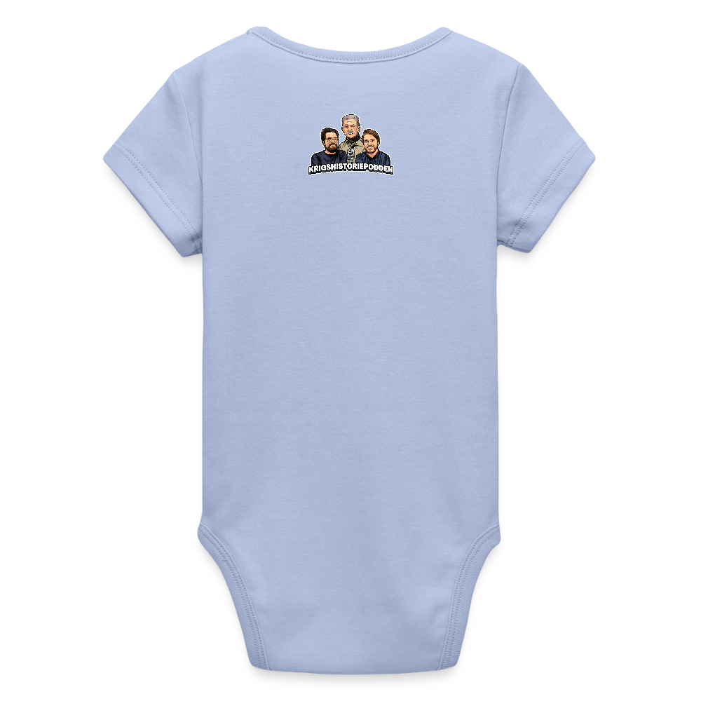 Adel? Syfilis och gikt. Allmoge? Ukrainsk fläcktyfus och dysenteri. (ekologisk kortärmad babybody-edition) - himmel