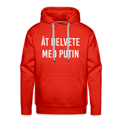 Åt helvete med Putin (Premiumluvtröja herr-edition) - röd