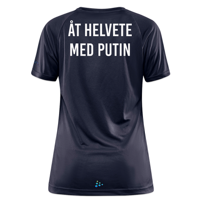Åt helvete med Putin (tränings-T-shirt dam-edition) - mörkgrå