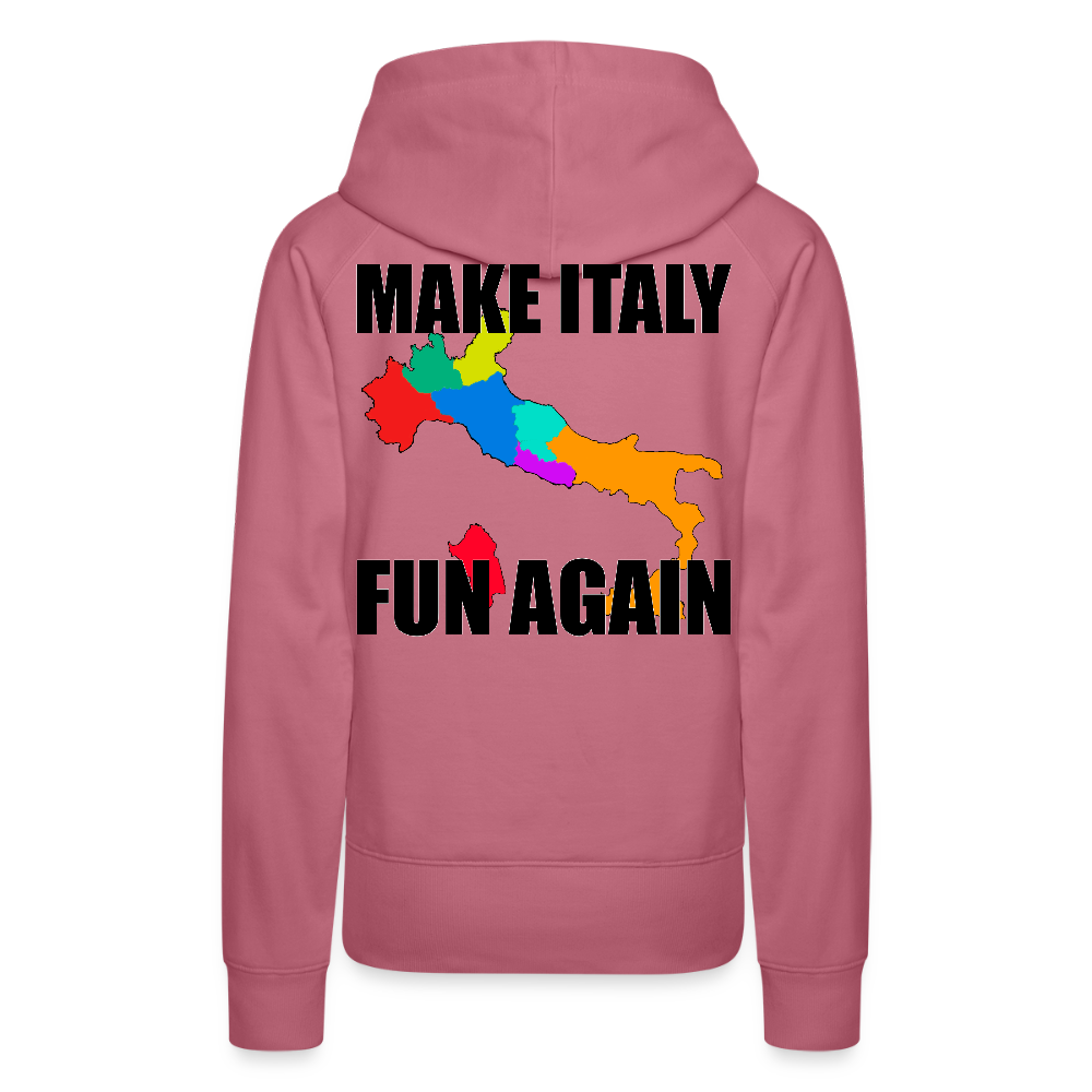 Make Italy Fun Again (Premiumluvtröja dam-edition) - malva