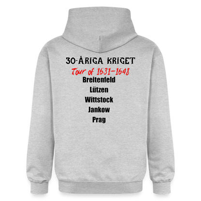 30-åriga kriget on tour (luvtröja unisex-edition) - ljusgråmelerad