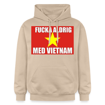 Fucka aldrig med Vietnam (luvtröja unisex-edition) - sand