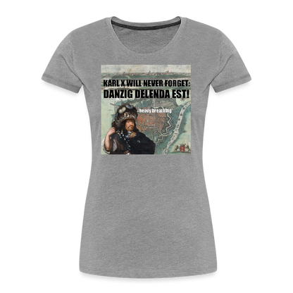 Danzig delenda est (ekologisk premium-T-shirt dam-edition) - gråmelerad