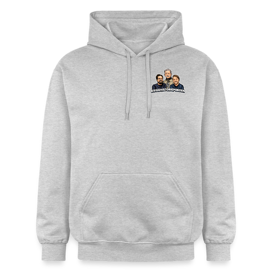 Krigshistoriepodden (luvtröja unisex-edition) - ljusgråmelerad