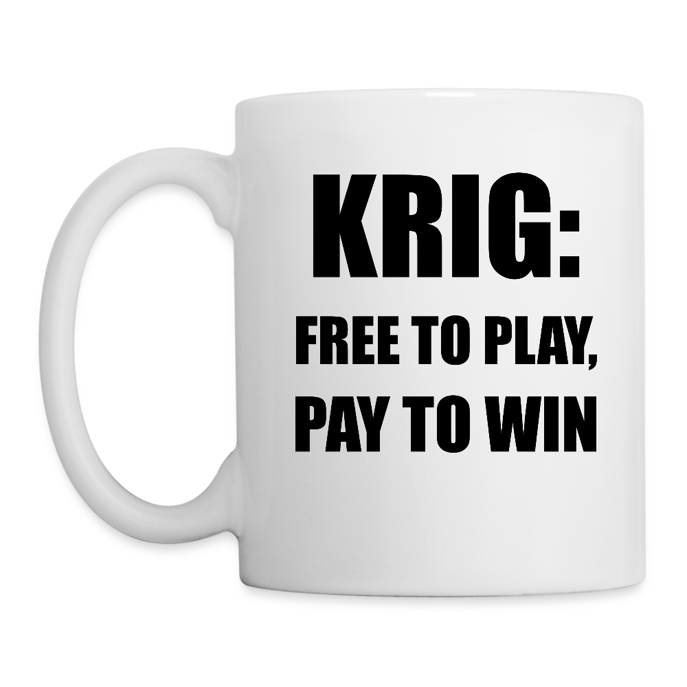 Krig: Free to Play, Pay to win! (mugg-edition) - vit