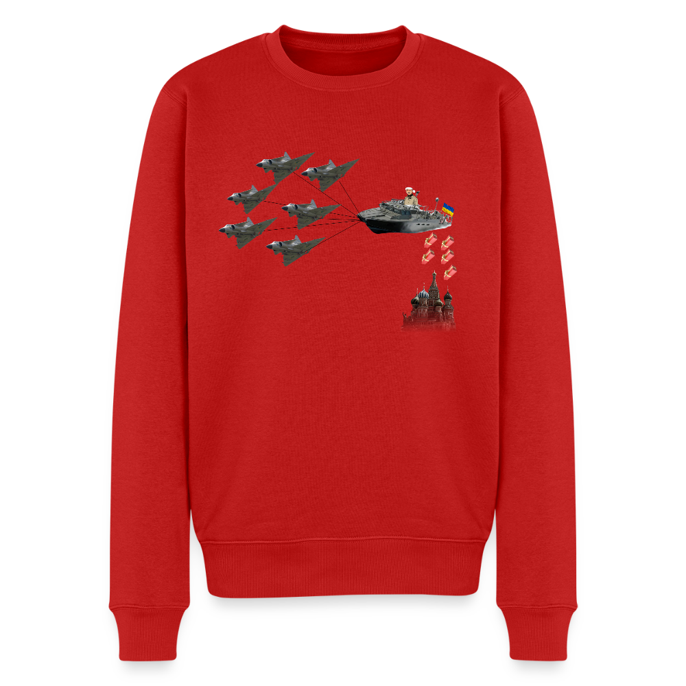 Sankt Conrad är Moskvas brandbombstomte (Premiumjultröja herr-edition) - röd