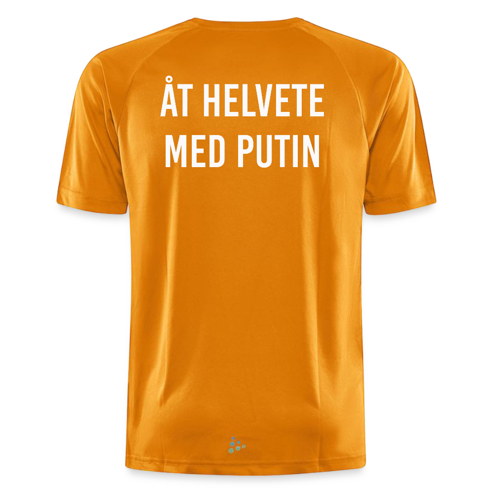 Åt helvete med Putin (tränings-T-shirt herr-edition) - ljusorange
