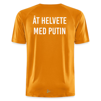 Åt helvete med Putin (tränings-T-shirt herr-edition) - ljusorange