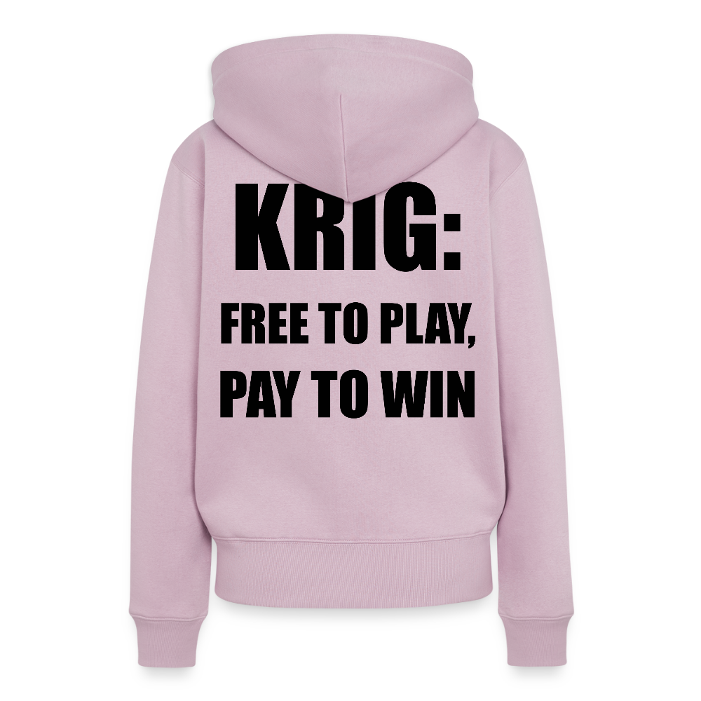 Krig: free to play, pay to win (premiumluvtröja herr-edition) - gammalrosa