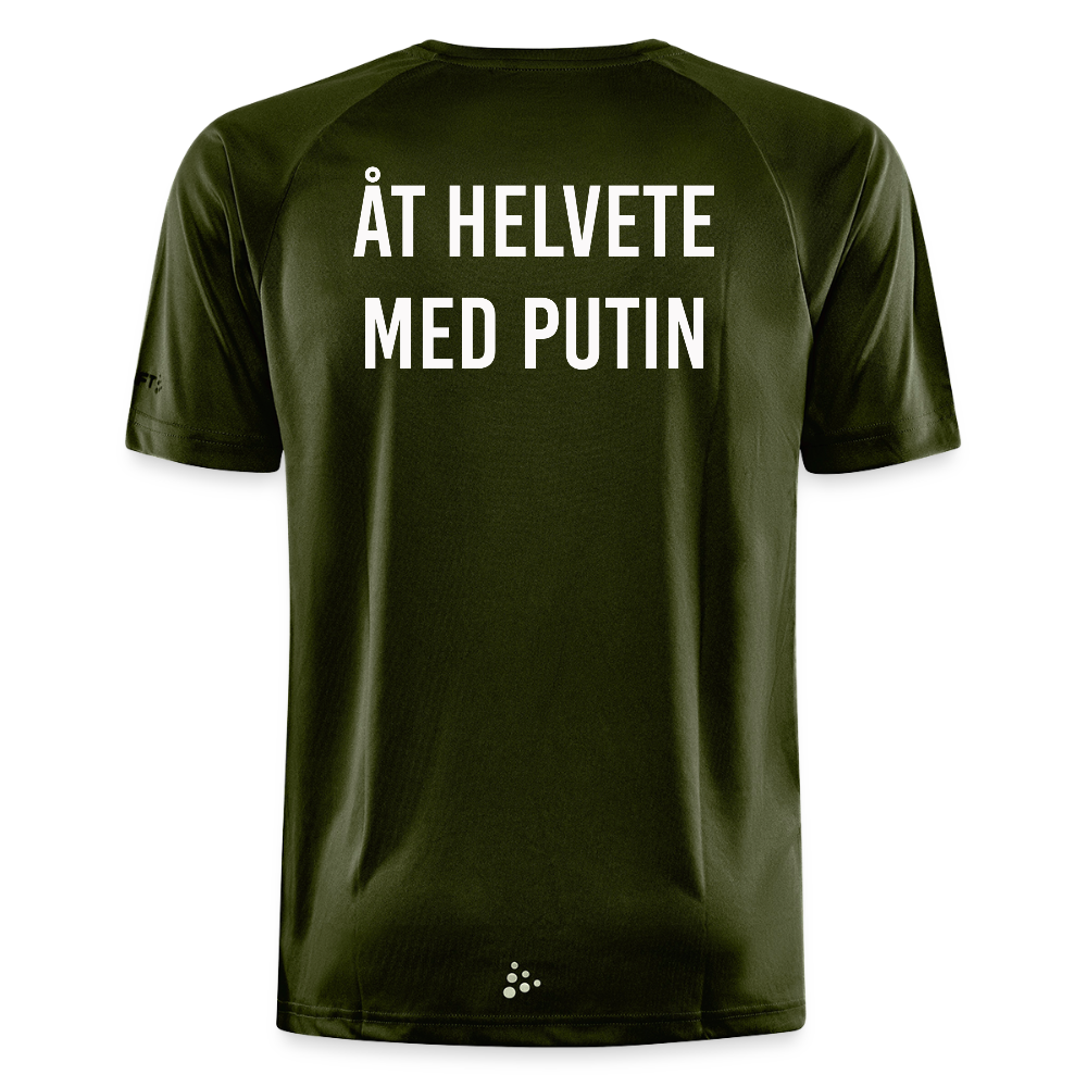 Åt helvete med Putin (tränings-T-shirt herr-edition) - mossgrön