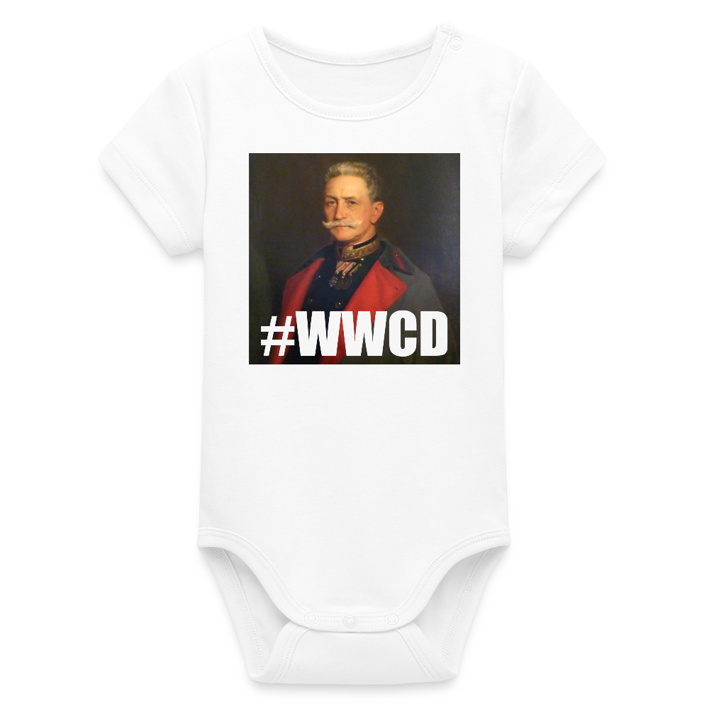 #WWCD (ekologisk kortärmad babybody-edition) - vit